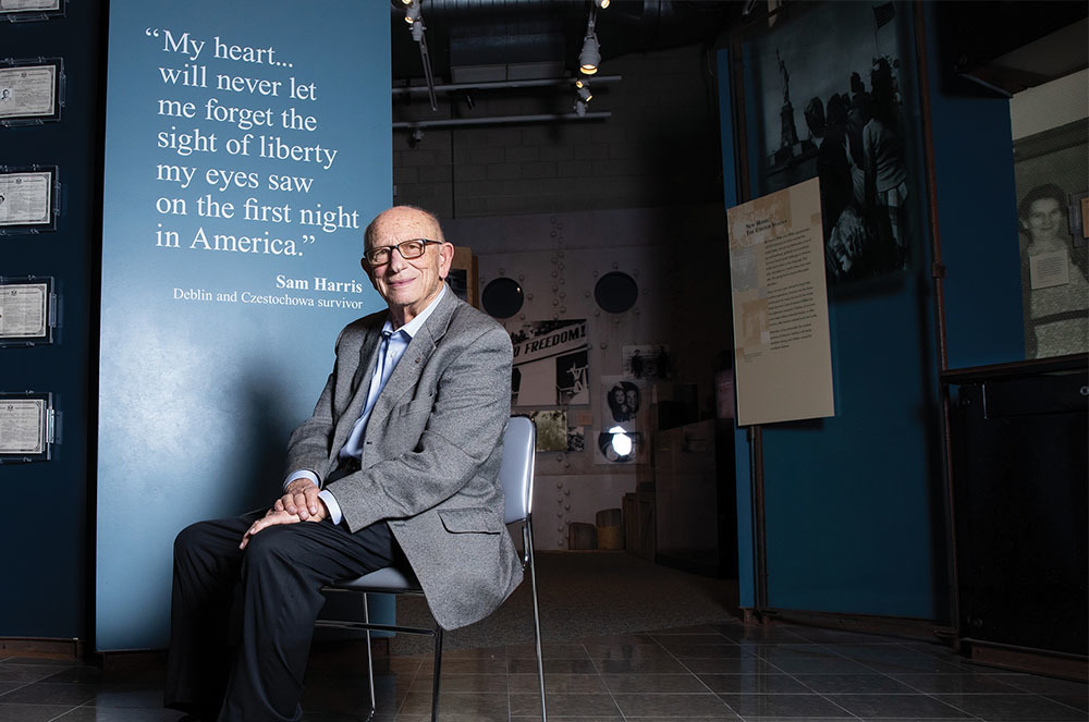 Samuel R. Harris (born Szlamek Rzeznik), of the Rotary Club of Northbrook, Illinois, USA, is a survivor of the Holocaust. He is President Emeritus of the Illinois Holocaust Museum & Education Center.